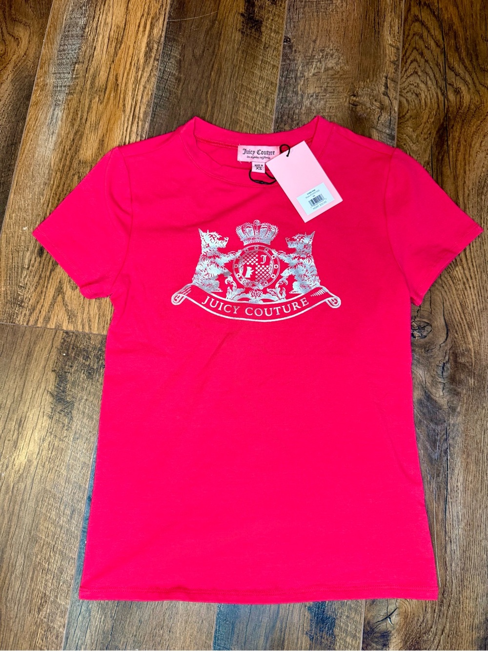 Juicy Couture Vixen Pink Crest Tee